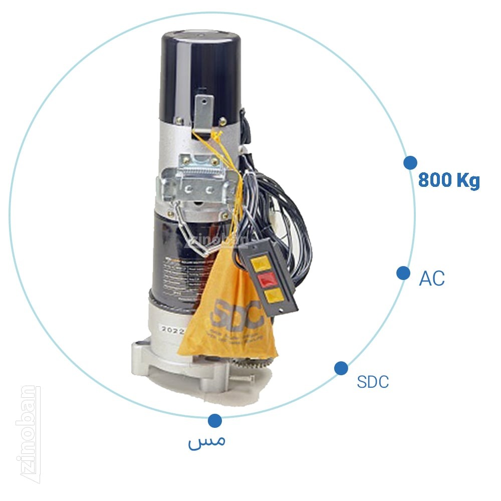 موتور ساید کرکره برقی اس دی سی SDC AC 800 سیم پیچ مس