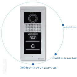 پنل آیفون تصویری سیماران مدل فرداد لمسی کارتخوان