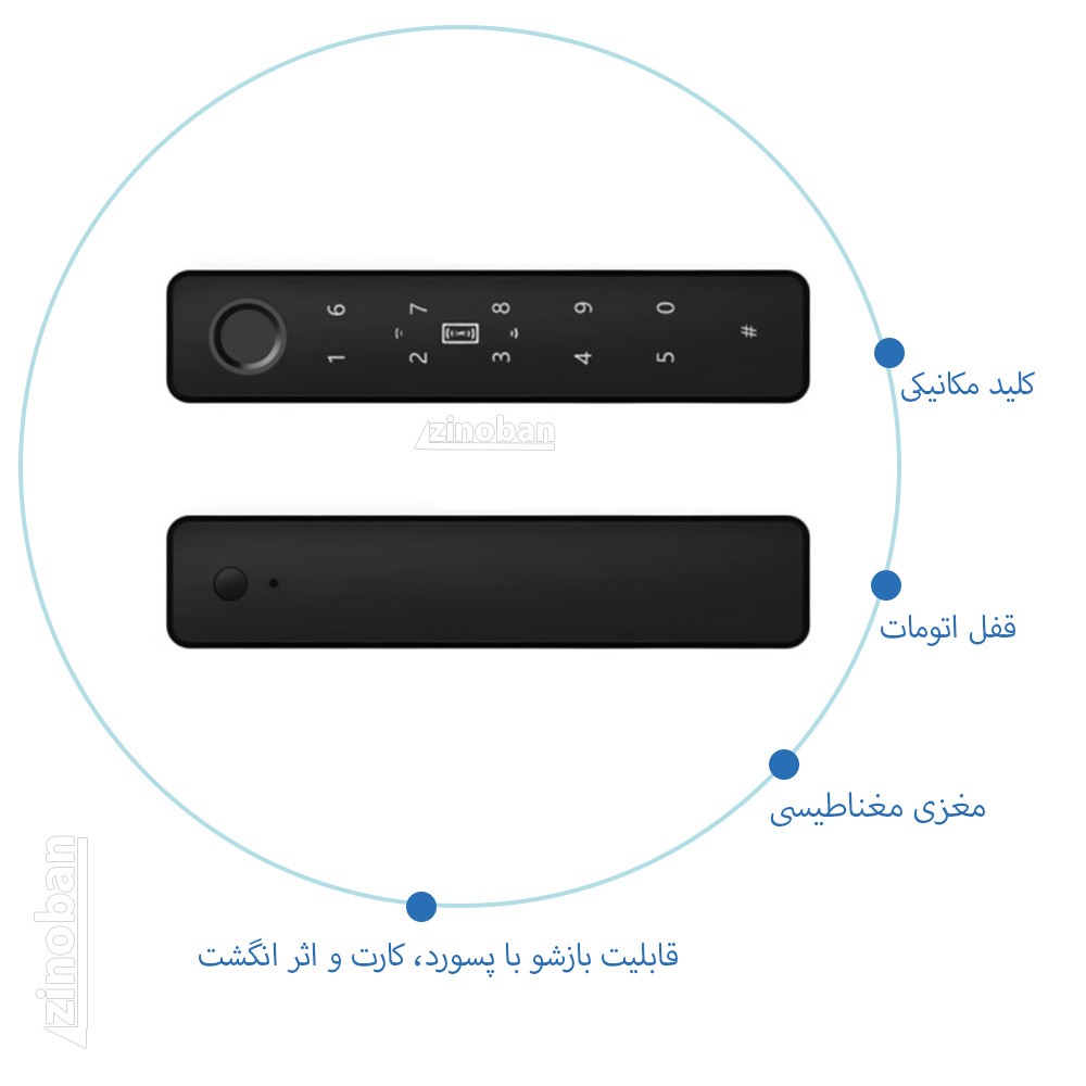 دستگیره دیجیتال داخلی MONTIS MDL3