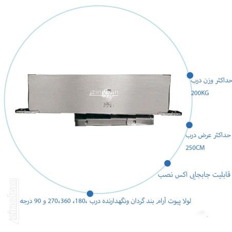 لولا پیوت آرامبند پاشنه مخفی NHN PDC-105WRS