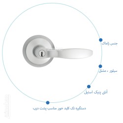 دستگیره تک کلید خور آنتی...