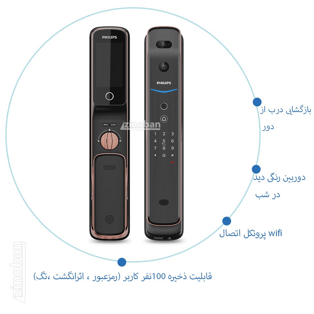 دستگیره هوشمند فیلیپس DDL709-FVP-7HWS