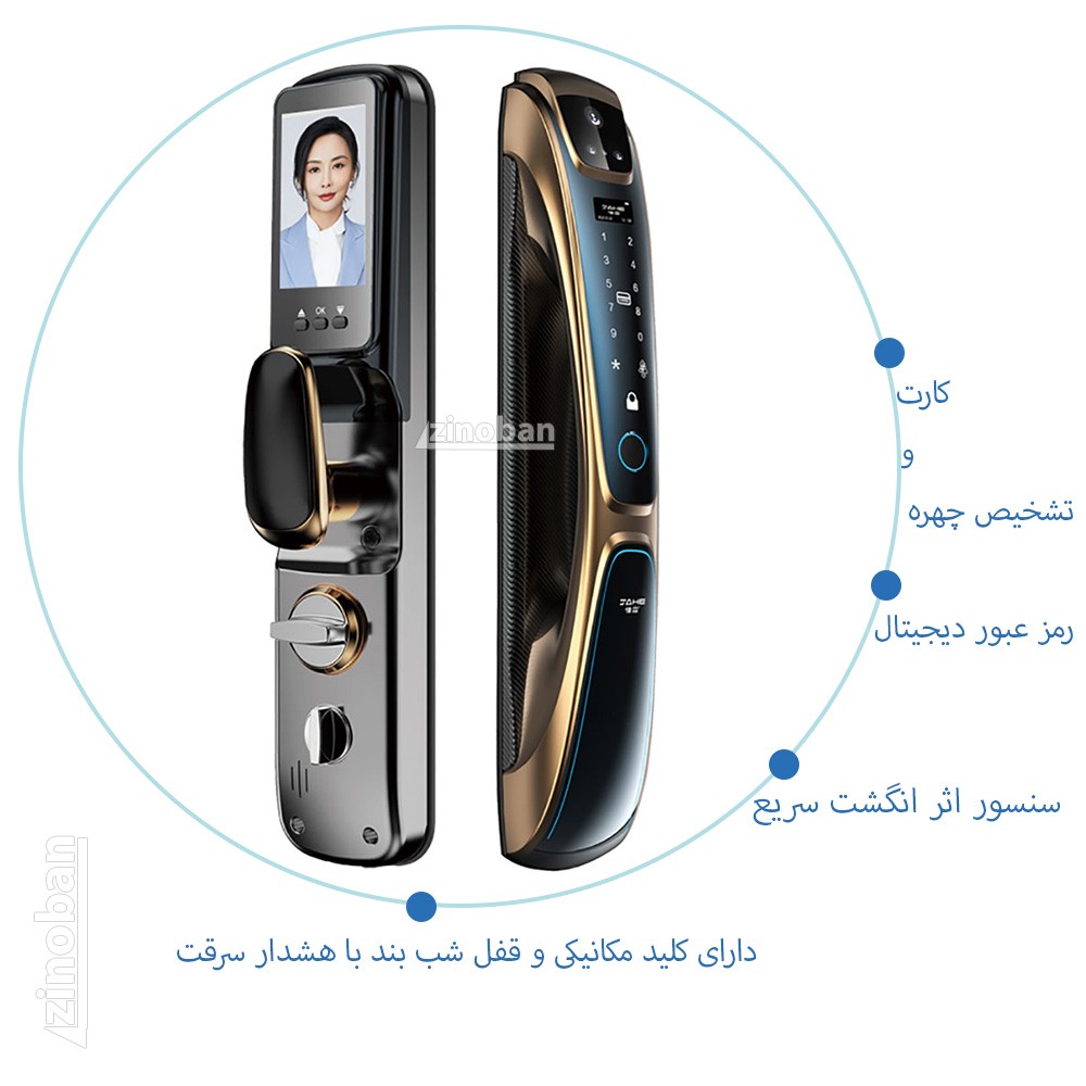 دستگیره هوشمند اتومات لیدا