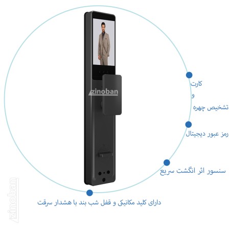 دستگیره هوشمند اتومات ساویز با تشخیص چهره
