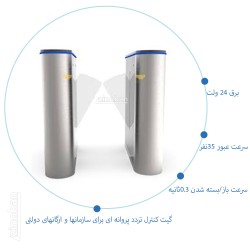 گیت کنترل تردد پروانه ای...