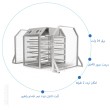 گیت کنترل تردد نیم قد دو راهرو مدل MD-G411