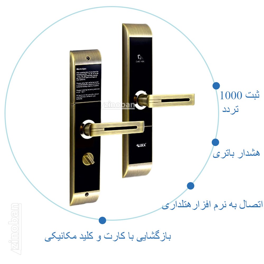 دستگیره کارتی هتلی ALOCK مدل (آفلاین) 89C AB