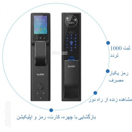 قفل اثر انگشتی و دستگیره تشخیص چهره ALOCK مدل Scout (P1+)