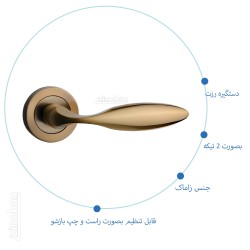 دستگیره درب رزت 1000R رنگ...