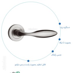 دستگیره درب رزت 1000R رنگ...