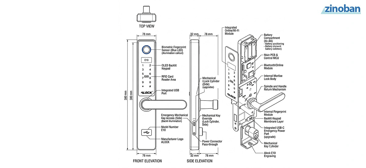 ALOCK E10 Digital Door Lock