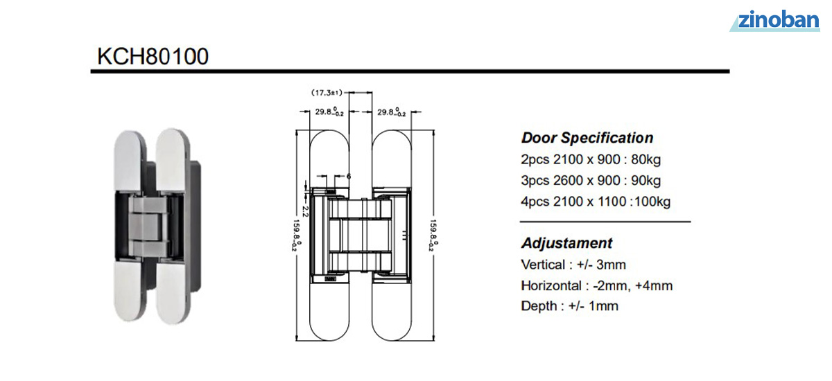 قیمت و خرید لولا مخفی 3D NHN مدل KCH-80100
